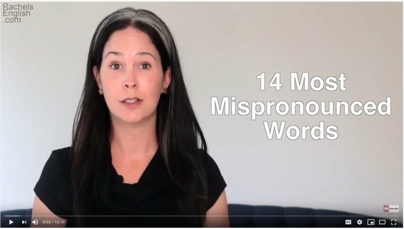 14 most mispronounced words