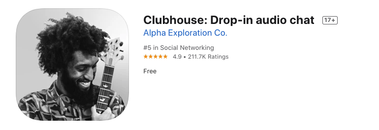Clubhouse App暫時只得iOS版供iPhone用家在Apple Store下載